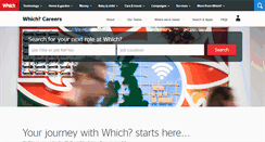 Desktop Screenshot of careersatwhich.co.uk